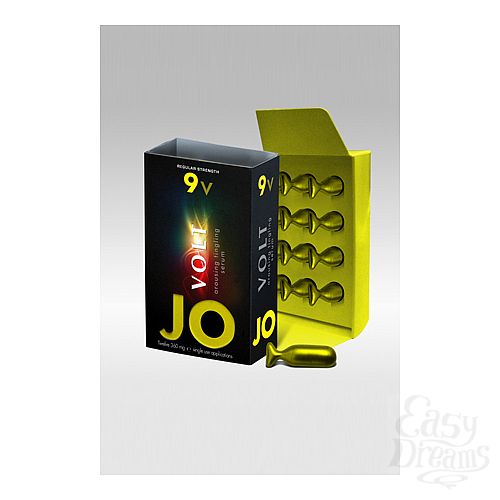 Фотография 1:  Возбуждающая сыворотка сильного действия JO Volt 9 VOLT, 12 капсул Фотография 1:  Возбуждающая сыворотка сильного действия JO Volt 9 VOLT, 12 капсул