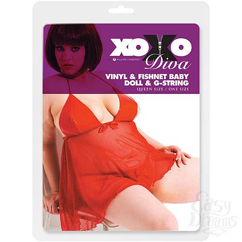 Фотография 1:  Сорочка и трусики из винила DIVA 17-7007XOD Фотография 1:  Сорочка и трусики из винила DIVA 17-7007XOD