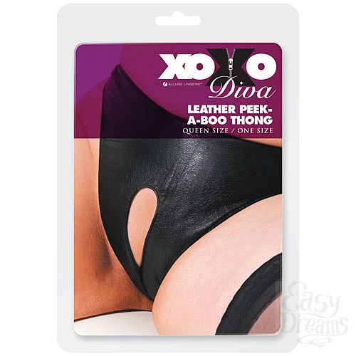 Фотография 1:  Трусики женские из кожи с вырезом DIVA 3-101XOD Фотография 1:  Трусики женские из кожи с вырезом DIVA 3-101XOD