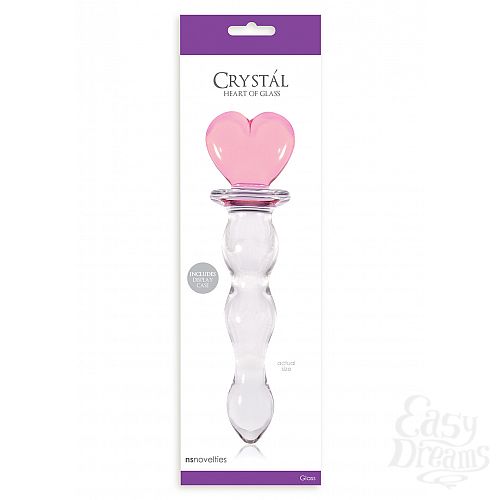 Фотография 2:  Стимулятор Crystal Heart of Glass, Розовый Фотография 2  Стимулятор Crystal Heart of Glass, Розовый
