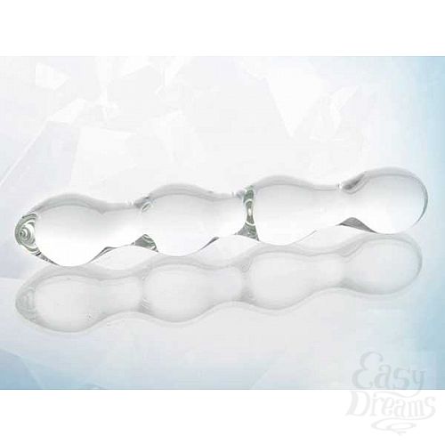 Фотография 1:  Стеклянный прозрачный фаллоимитатор (Sexus Glass 912202) Фотография 1:  Стеклянный прозрачный фаллоимитатор (Sexus Glass 912202)