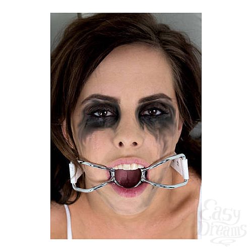 Фотография 2:  Расширитель для рта Asylum Patient Mouth Restraint белого цвета Фотография 2  Расширитель для рта Asylum Patient Mouth Restraint белого цвета