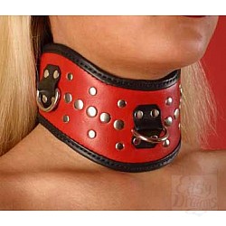 Ошейник фигурный, окантованный (красный) P27a Ошейник фигурный, окантованный (красный) P27a