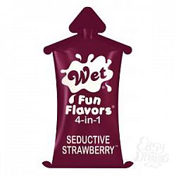  -    Wet Fun Flavors Seductive Strawberry    - 10 .