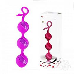  Фиолетовые анальные шарики Pretty Love Balls 