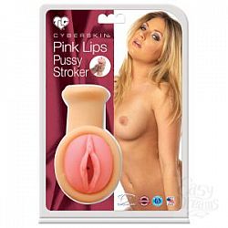  �����������-������ CyberSkin Pink Lips Pussy Stroker 