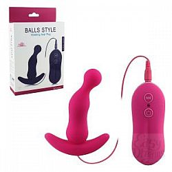     Balls Style Vibrating Anal Plug