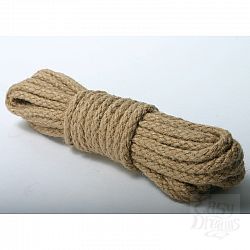 Натуральная веревка из пеньки 9 м Натуральная веревка из пеньки 9 м