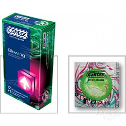 Светящиеся презервативы CONTEX Glowing, 12 шт. Светящиеся презервативы CONTEX Glowing, 12 шт.