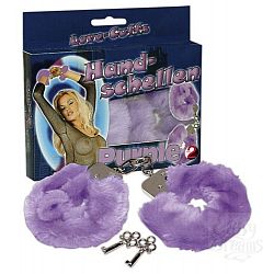 Фиолетовые меховые наручники Love Cuffs Purp Фиолетовые меховые наручники Love Cuffs Purp