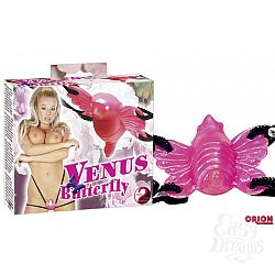 Клиторальный стимулятор-бабочка на ремешках Клиторальный стимулятор-бабочка на ремешках