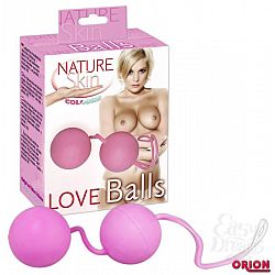 Розовые вагинальные шарики Colours Nature Skin Розовые вагинальные шарики Colours Nature Skin