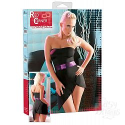 Эротическое платье с открытыми плечами и широким поясом Эротическое платье с открытыми плечами и широким поясом