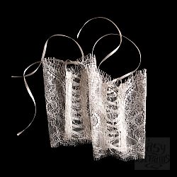 Нежные кружевные манжеты Сiglia - Dolce Piccante. Цвет - белый, S/M, Белый Нежные кружевные манжеты Сiglia - Dolce Piccante. Цвет - белый, S/M, Белый