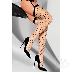 Красивые чулки под пояс Kreine в мелкий горошек Красивые чулки под пояс Kreine в мелкий горошек