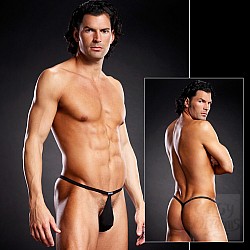 Мужские черные POUCH V-стринги BLM021-BLK L / XL Мужские черные POUCH V-стринги BLM021-BLK L / XL