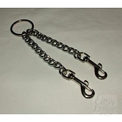 Цепь с центральным кольцом и карабинами по обе стороны 250мм P0225 Цепь с центральным кольцом и карабинами по обе стороны 250мм P0225