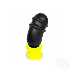 Keep Burning Анальный стимулятор из силикона НР08Y, цвет черно-желтый Keep Burning Анальный стимулятор из силикона НР08Y, цвет черно-желтый