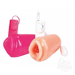 Вагина с вибратором Pussy Lips, телесная Вагина с вибратором Pussy Lips, телесная