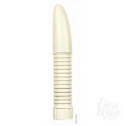 Белый пластиковый вибратор Белый пластиковый вибратор