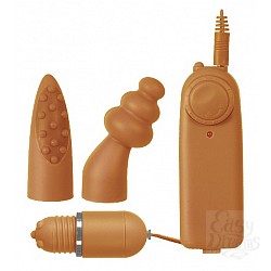 Вибратор с насадками Intimate Foreplay, 10 см Вибратор с насадками Intimate Foreplay, 10 см