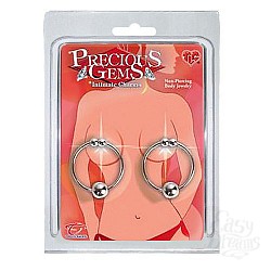 Серебряные кольца для сосков PRECIOUS GEMS 1314-6 CD TS Серебряные кольца для сосков PRECIOUS GEMS 1314-6 CD TS