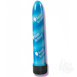 Бело-синий вибратор HAPPY BIRTHDAY 2495-10 BX SE Бело-синий вибратор HAPPY BIRTHDAY 2495-10 BX SE