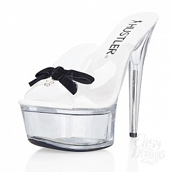 Прозрачные сабо с черным бантиком BLACK BOW 38 Прозрачные сабо с черным бантиком BLACK BOW 38