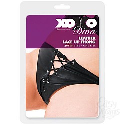 Трусики женские кожаные со шнуровкой DIVA 3-105XOD  Трусики женские кожаные со шнуровкой DIVA 3-105XOD