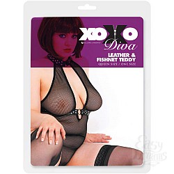 Боди с кожаным ошейником DIVA 4-806XOD  Боди с кожаным ошейником DIVA 4-806XOD