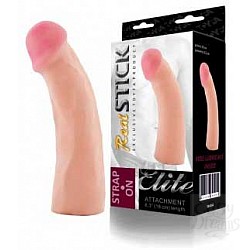 Фаллоимитатор-насадка телесного цвета - 16 см. Фаллоимитатор-насадка телесного цвета - 16 см.